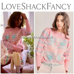 LoveShackFancy “Gisela” pullover sweater in fairy forest multi XS